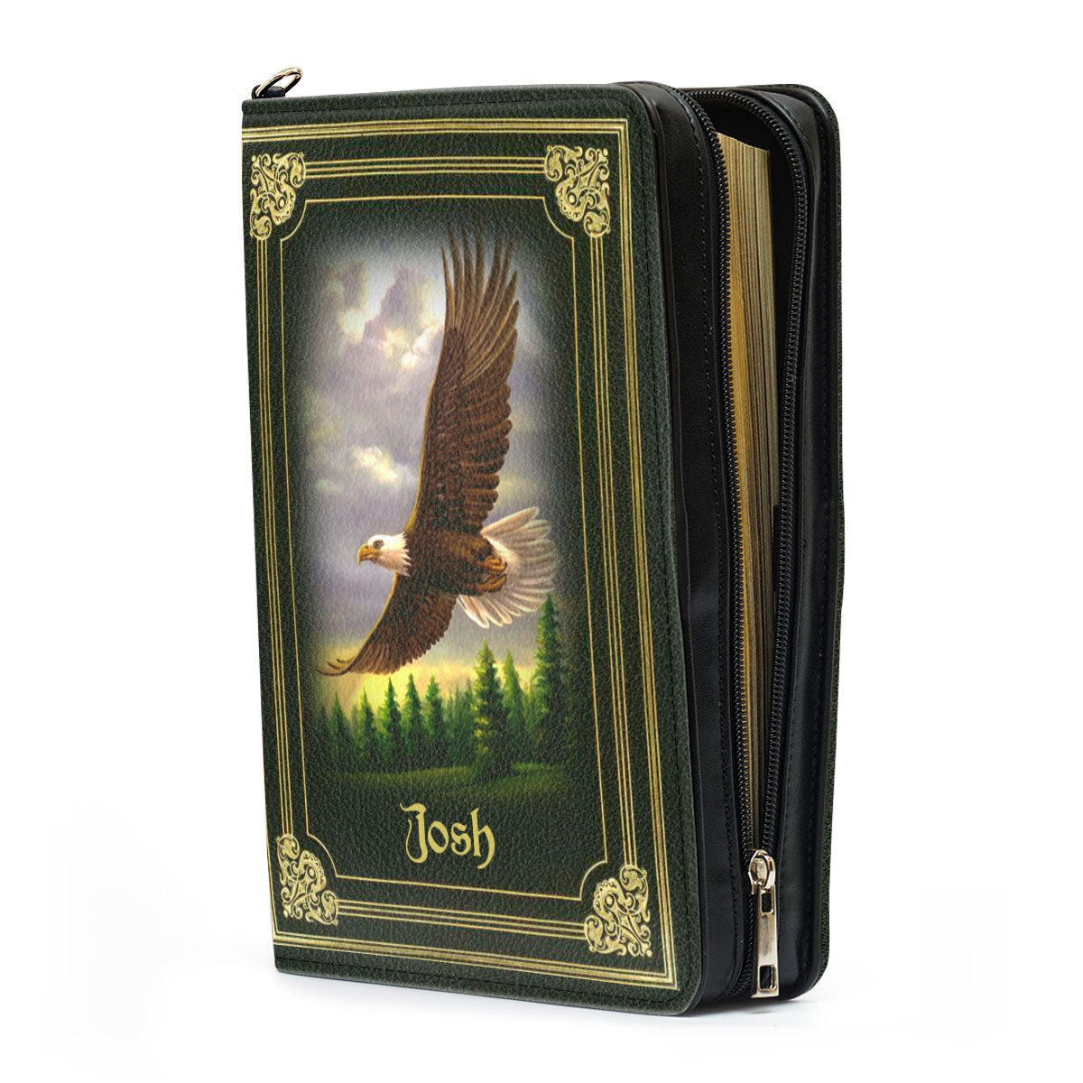 Zippered Bible Carrying Case Leather Book Cover, Personalized Bible Cover With Handle, Ideal Gift For Pastors, Christian Gift, Bible Covers Jesus Gifts